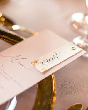 Kaligrafowane winietki połączone z menu