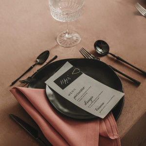 Kaligrafowane menu "Negro" połączone z winietką