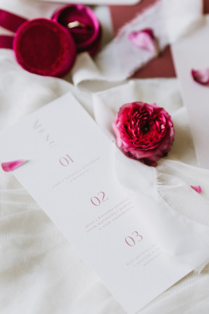 Minimalistyczne menu Naomi