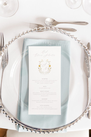 Menu połączone z winietką "Cecily"