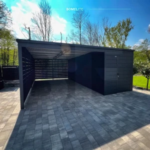 Carport z drewutnią ELITE 550