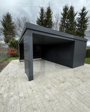 Carport z domkiem narzędziowym ELITE 555