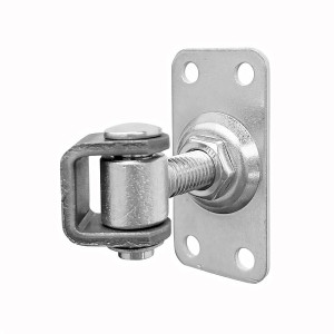 Zawias regulowany M12 z szyldem prostokątnym - 75 x 37 x 2,5 mm