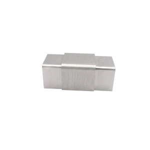 Łącznik aluminiowy prosty do pochwytu nakładanego na szkło PS1031 - 180 stopni, szkło 16 - 17,52 mm, anoda matowa