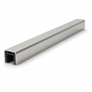 Pochwyt aluminiowy, prostokątny PS1031 – nakładany na szkło 12-21,52 mm, 6 m, anoda matowa, system płaski