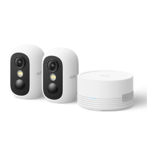 Zestaw 2 kamer eufyCam C35 - Wi-Fi 2,4 GHz, PureColor Vision, aktywne odstraszanie, inteligentne wykrywanie AI