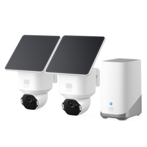 Zestaw 2 kamer eufy SoloCam E42 + HomeBase S380 - 4K Ultra HD, 8x zoom, widok 360°, Apple Home, Google Home, Amazon Alexa