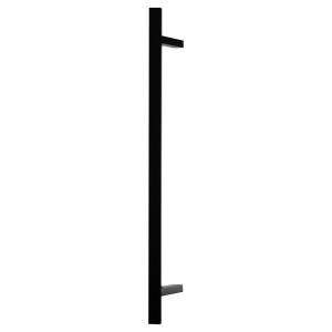 Pochwyt do drzwi jednostronny, prostokątny, mocowanie 45° - 20x40x1000 mm (AISI 304, uniwersalny, czarny)