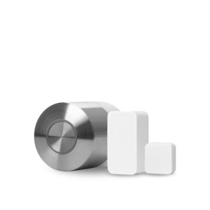 Inteligentny zamek Nuki Smart Lock Pro (5 gen) w zestawie z białym czujnikiem otwarcia drzwi NUKI Door Sensor