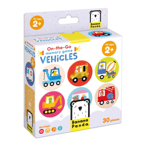 On-the-Go Memory Game. Vehicles 2+