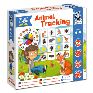 Captain Smart. Animal Tracking. Smart bingo game