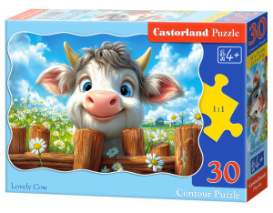 Puzzle 30 elementów. Urocza krowa