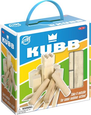 Gra plenerowa. Kubb w kartonowym pudełku