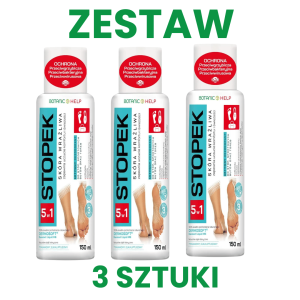 Dezodorant do stóp i obuwia stópek 5w1 150 ml ZESTAW 3 sztuk