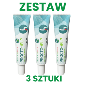 ProctoHelp Natural Comfort - Żel z Aplikatorem 40 ml ZESTAW 3 sztuki