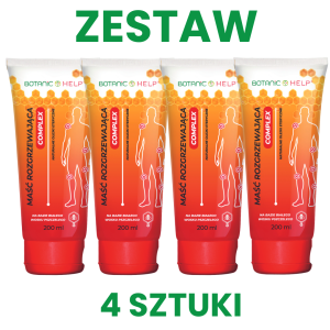 Maść Rozgrzewająca COMPLEX 200 ml ZESTAW - 4 sztuki
