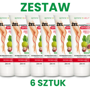 Żel z Kasztanowca do Nóg 200ml ZESTAW 6x