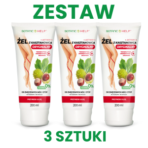 Żel z Kasztanowca do Nóg 200ml ZESTAW 3x
