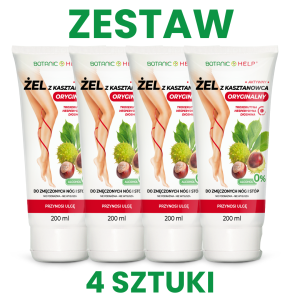 Żel z Kasztanowca do Nóg 200ml ZESTAW 4x