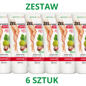 Żel z Kasztanowca do Nóg 200ml ZESTAW 6x