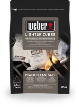 Pack WEBER de 22 cubes allume-feux blanc