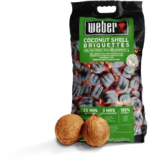 Sac WEBER de briquettes 8kg de noix de c