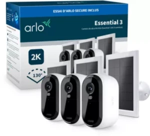 Pack ARLO 3 caméras ext Essential3 2K+ p