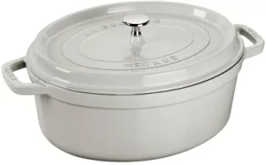 Cocotte ovale STAUB 33 cm Truffe blanche