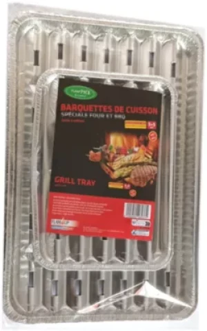 Lot FLAMUP barquette de cuisson alu x5 m