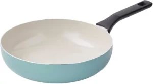 Wok ESSENTIELB Céramique 28cm vert