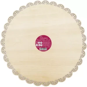 Plat SCRAPCOOKING rond dentelle bois 29c