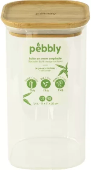 Boîte PEBBLY en verre 1.4 L