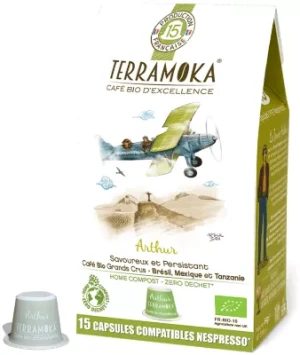 Capsules TERRA MOKA x15 ARTHUR compostab