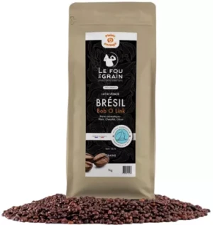 Paquet café LE FOU DU GRAIN 1KG Brésil B