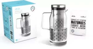 CARAFE COOKUT en verre Inox Filtrante