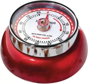 Minuteur ZASSENHAUS aimanté rouge