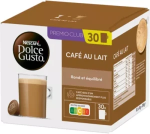 Dosette NESTLE DOLCE GUSTO CAFÉ AU LAIT