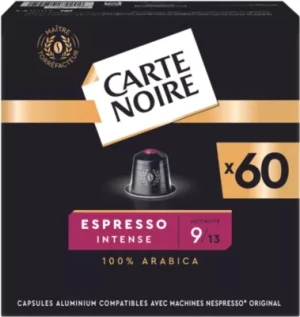 Capsules CARTE NOIRE Espresso N9 Intense