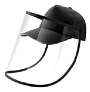 Sports cap with visor black