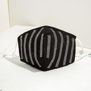 Masque en tissu Lignes de masque strass