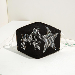 Masque en tissu Strass masque étoiles