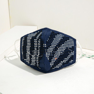 Maschera di strass Blu scuro