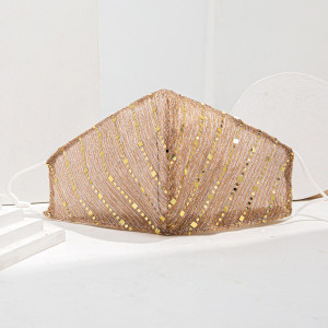 Maschera in tessuto moda Beige