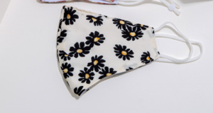 Masque en tissu Masque de satin Feuilles soyeuses