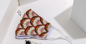 Fabric mask Satin Mask Silky Petals