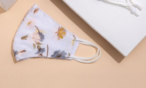 Fabric mask Satin mask silk daisies