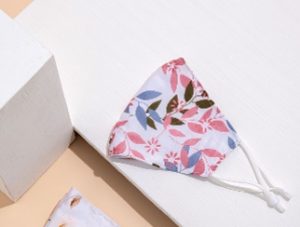 Mascherina satin | Decorazione foglie