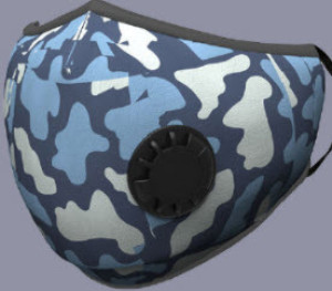 Masque en tissu Masque Sirène Corail bleu
