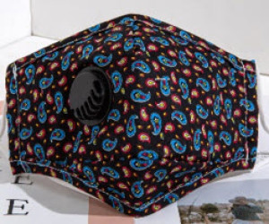 Masque en tissu Pasley Masques noir 2