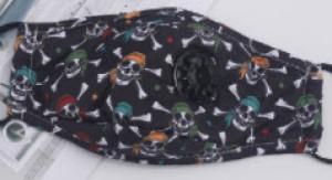 Masque en tissu Masque de pirate noir